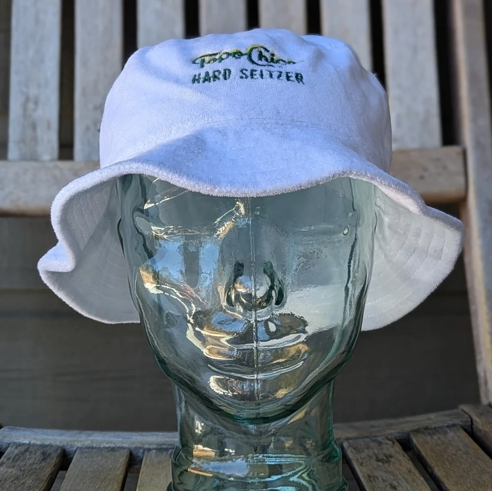 NWOT Russell Athletic Topo Chico Hard Seltzer White Terrycloth Bucket Hat OSFM